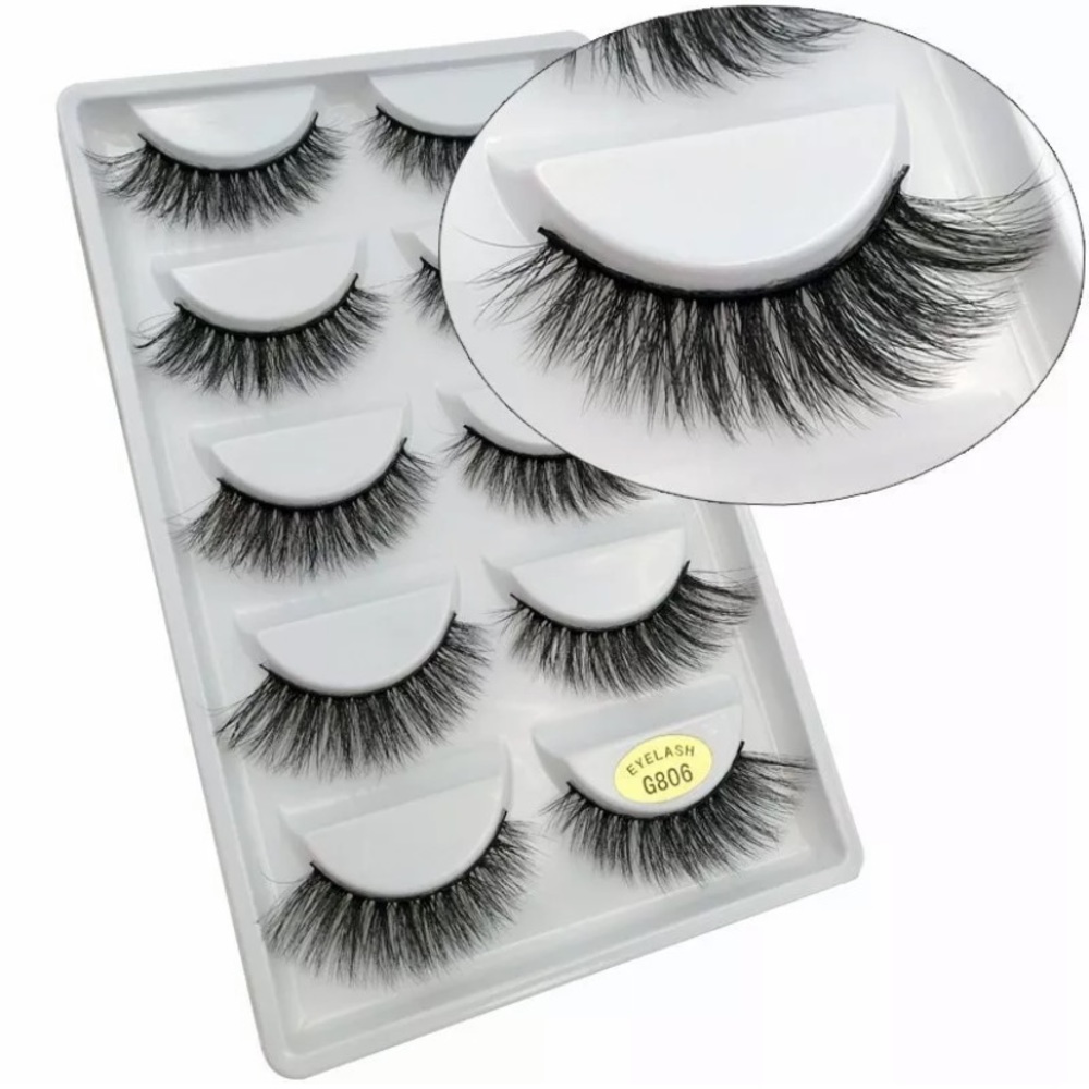 BNIB Handmade Real Mink 3D False Lashes - 5pcs